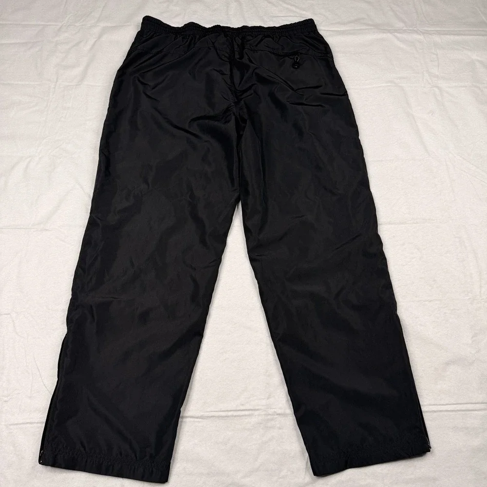Champion Vintage Men's Black Athletic Track Pants‎ Joggers Zip Ankle L